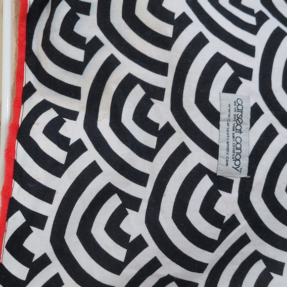 Carseat Canopy car set cover red black and white - Picture 2 of 7